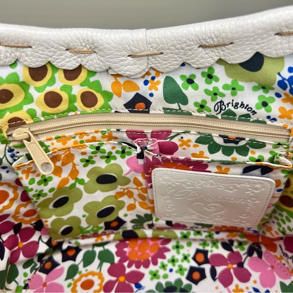 Brighton Daisy Straw Tote with Leather - Picture 9 of 13